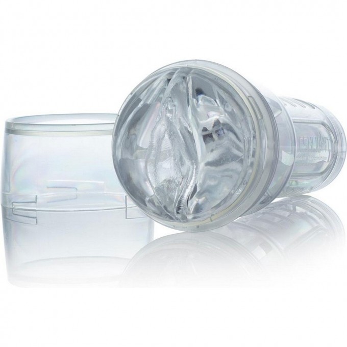 Мастурбатор FLESHLIGHT CRYSTAL ICE, вагина, прозрачный 19006