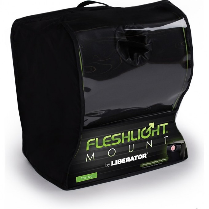 Подушка для любви FLESHLIGHT TOP DOG LIBERATOR RETAIL, черная кожа 13861196